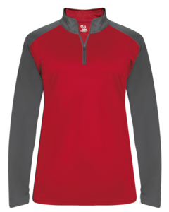 Badger 400800 Red-Ultimate Softlock Women's 1/4 Zip Red