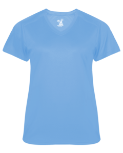 Badger 406200 Blue-Ultimate Softlock Women's V Neck Tee Blue