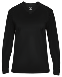 Badger 406400 Black-Ultimate Softlock Women's V-Neck L Black