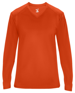 Badger 406400 Orange-Ultimate Softlock Women's V-Neck L Orange
