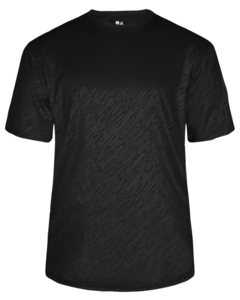 Badger 413100 Black-LINE EMBOSSED TEE Black