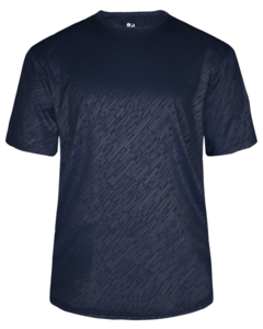 Badger 413100 Navy-LINE EMBOSSED TEE Navy