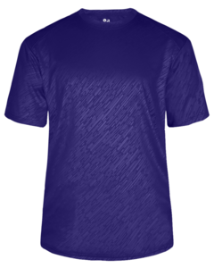 Badger 413100 Purple-LINE EMBOSSED TEE Purple