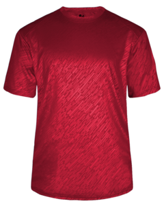 Badger 413100 Red-LINE EMBOSSED TEE Red