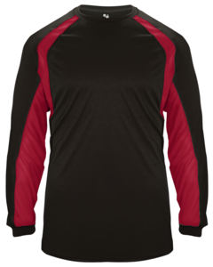 Badger 415400 Black-Hook L/S Tee Black