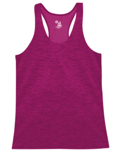 Badger 416100 Pink-Tonal Blend Racerback Tank Pink