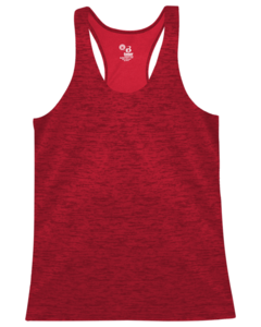 Badger 416100 Red-Tonal Blend Racerback Tank Red
