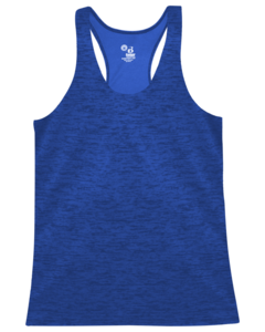Badger 416100 Blue-Tonal Blend Racerback Tank Blue