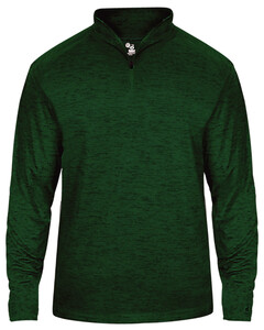 Badger 417200 Green-Tonal Blend 1/4 Zip Green