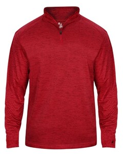 Badger 417200 Red-Tonal Blend 1/4 Zip Red