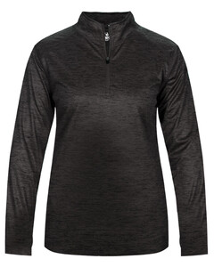 Badger 417300 Black-Tonal Blend Women's 1/4 Zip Black