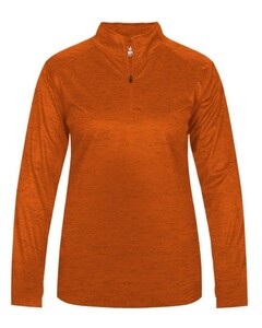 Badger 417300 Orange-Tonal Blend Women's 1/4 Zip Orange