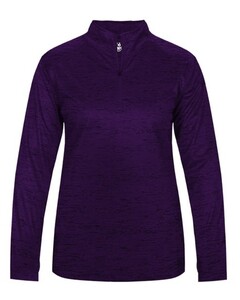 Badger 417300 Purple-Tonal Blend Women's 1/4 Zip Purple