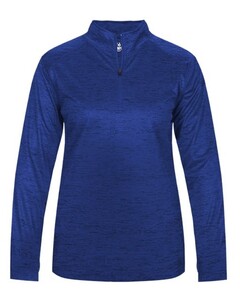 Badger 417300 Blue-Tonal Blend Women's 1/4 Zip Blue