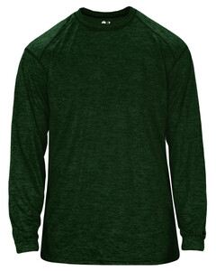 Badger 417400 Green-Tonal Blend L/S Tee Green