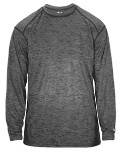 Badger 417400 Gray-Tonal Blend L/S Tee Gray