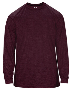 Badger 417400 Maroon-Tonal Blend L/S Tee Maroon
