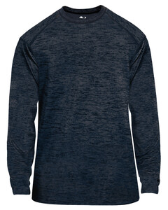 Badger 417400 Navy-Tonal Blend L/S Tee Navy