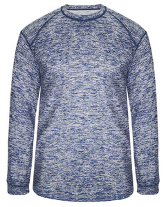 Badger 419400 Blue-Blend L/S Tee Blue
