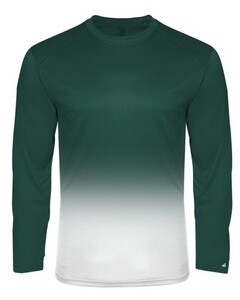 Badger 420400 Green-Ombre L/S Tee Green