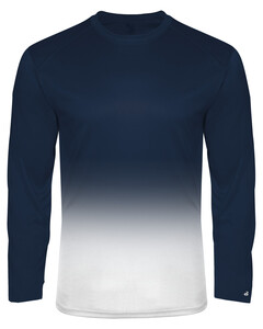Badger 420400 Navy-Ombre L/S Tee Navy