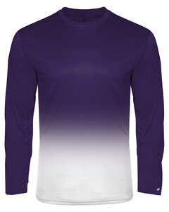 Badger 420400 Purple-Ombre L/S Tee Purple