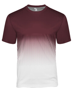 Badger 422000 Maroon-Hex 2.0 Tee Maroon
