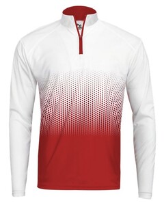Badger 422200 Red-Hex 2.0 1/4 Zip Red