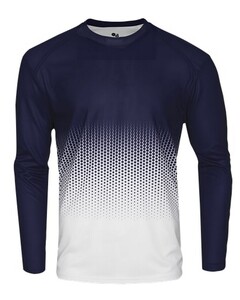 Badger 422400 Navy-HEX LONG SLEEVE TEE Navy