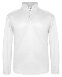 Badger 428000 White-1/4 Zip Lightweight Pullover White