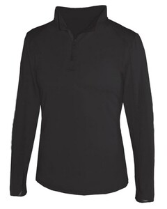 Badger 428600 Black-1/4 Zip Women's Lightweight Pullover Black