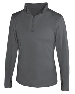 Badger 428600 Gray-1/4 Zip Women's Lightweight Pullover Gray