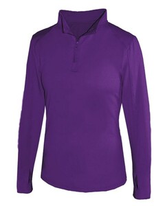Badger 428600 Purple-1/4 Zip Women's Lightweight Pullover Purple