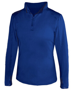 Badger 428600 Blue-1/4 Zip Women's Lightweight Pullover Blue