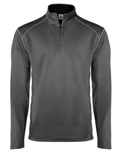 Badger 443800 Gray-Money Mesh 1/4 Zip Gray