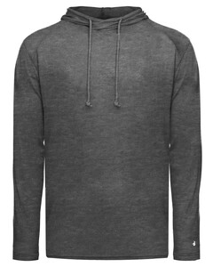 Badger 490500 Black-Tri-Blend Surplice Hood Tee Black