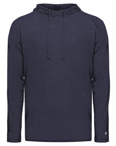 Badger 490500 Navy-Tri-Blend Surplice Hood Tee Navy