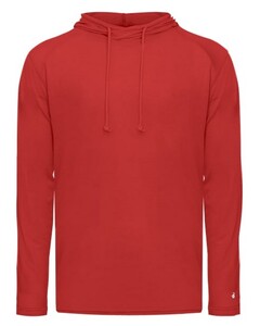 Badger 490500 Red-Tri-Blend Surplice Hood Tee Red