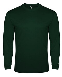 Badger 494400 Green-Tri-Blend L/S Tee Green