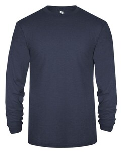 Badger 494400 Navy-Tri-Blend L/S Tee Navy
