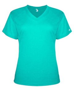 Badger 496200 Blue-Green-Women's Tri-Blend Tee Blue-Green