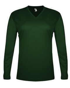 Badger 496400 Green-TRI-BLEND L/S Women's TEE Green