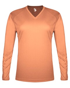 Badger 496400 Pink-TRI-BLEND L/S Women's TEE Pink