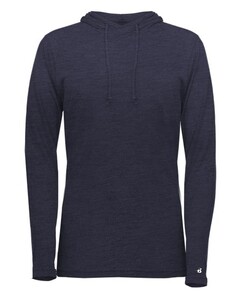 Badger 496500 Navy-Tri-Blend Surplice Women's Hood Tee Navy