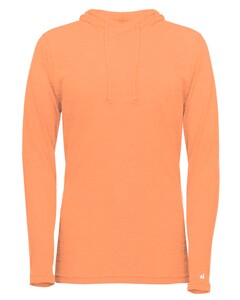 Badger 496500 Pink-Tri-Blend Surplice Women's Hood Tee Pink
