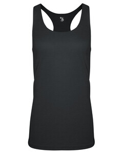 Badger 496600 Black-TRI- BLEND Women's RACERBACK Black