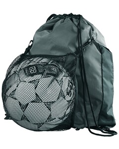 Convertible Drawstring Backpack Gray High Five 327920 Gray