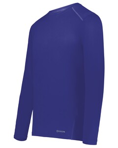 Essential Long Sleeve T-Shirt Powered by Coolcore® Purple Holloway 222138 Purple