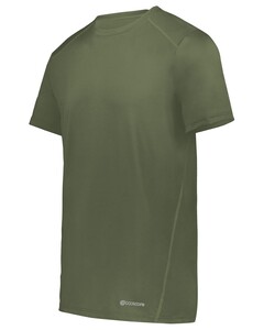 Holloway 222236 Green-Youth Essential Tee Powered by Coolcore&reg; Green