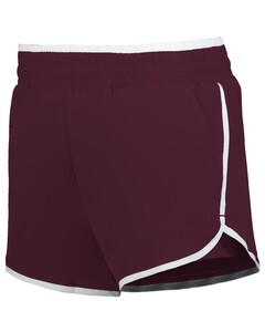 Holloway 223428 Maroon-GIRLS DOUBLE COURT SHORTS Maroon